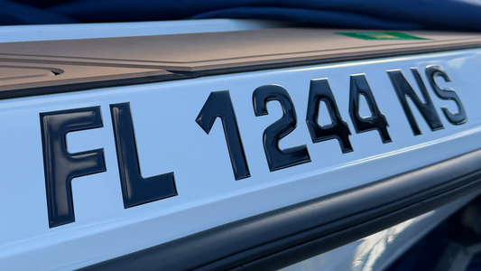Domed Registration Numbers