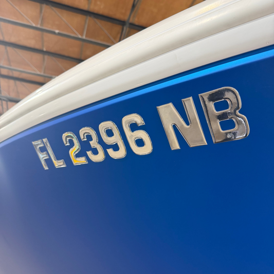 Domed Registration Numbers